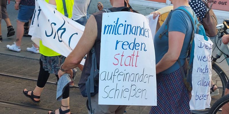 Montagsdemo am 4.7.2022